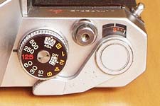 Autoreflex A2 shutter speed dial and film counter