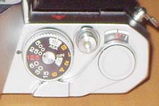 Autoreflex A shutter speed dial and film counter