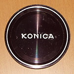 Lens cap Konica Hexanon 21 mm / F4 earliest version