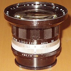 Konica Hexanon 21 mm / 1:4 chrome ring without AE lock