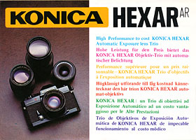 Hexar AR lenses leaflet