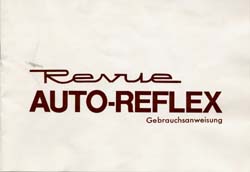 User's manual Revue Auto-Reflex: front cover