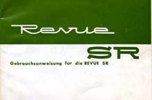 User's manual Revue SR (Konica FP): cover