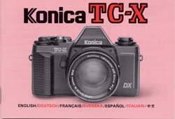 User's manual TC-X cover