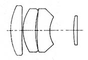 Lens diagram Hexanon AR 135 mm / F2.5