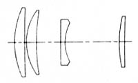 Lens diagram Hexanon / Hexanon AR 135 mm / F3.5 last AE / f22 variation