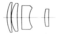 Lens diagram Hexanon / Hexanon AR 135 mm / F3.5 older variations