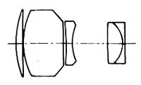 lens diagram Hexanon 200 mm / F3.5 (EE/AE))