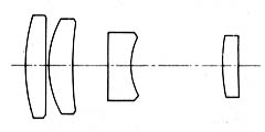Lens diagram Hexar AR 200 mm / F4