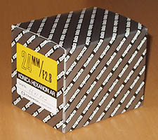 Original packaging Hexanon AR 24 mm / F2.8 F22 version