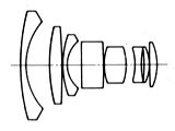 lens diagram Hexanon AR 24 mm / F2.8 f16 version