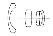 Lens diagram Hexar AR 28 mm / F3.5