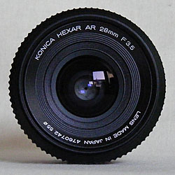 Konica Hexar AR 28 mm / F3,5 front